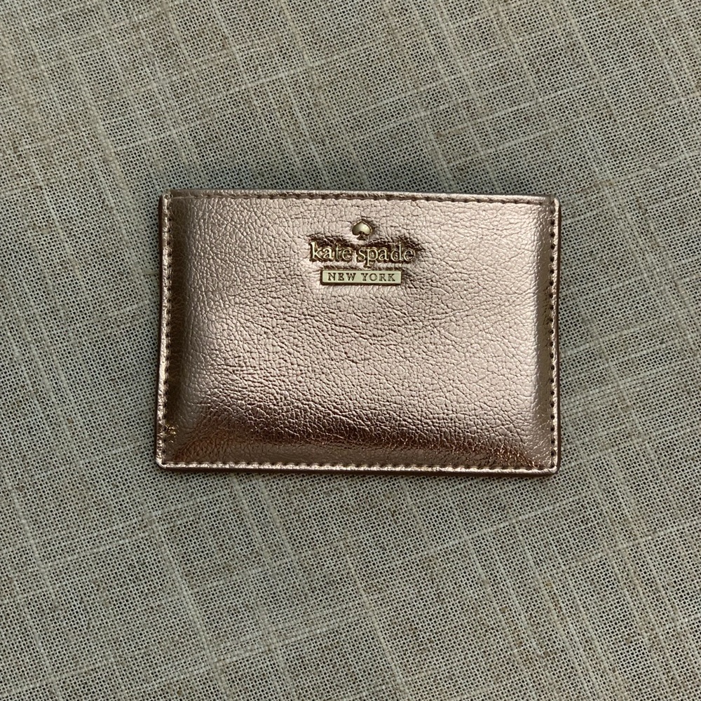 Kate Spade Card Holder Rose Gold Perfect!